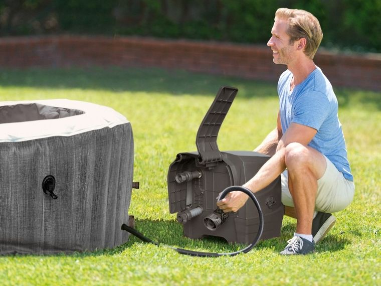 Intex, dmuchane SPA jacuzzi z hydromasażem, 4 os., 196-71 cm