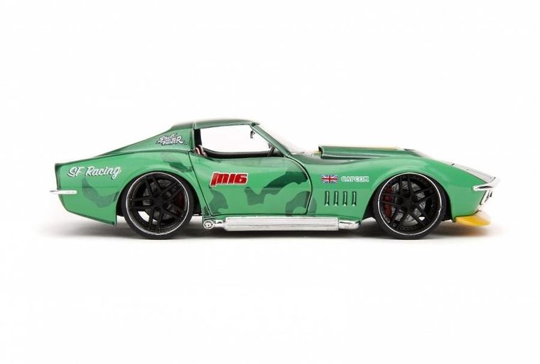 Jada Toys, Street Fighter, 1969 Chevrolet, model pojazdu z figurką, 1:24