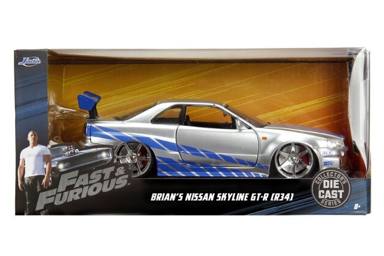 Jada Toys, Szybcy i wściekli, 2002 Nissan Skyline, model pojazdu, 1:24