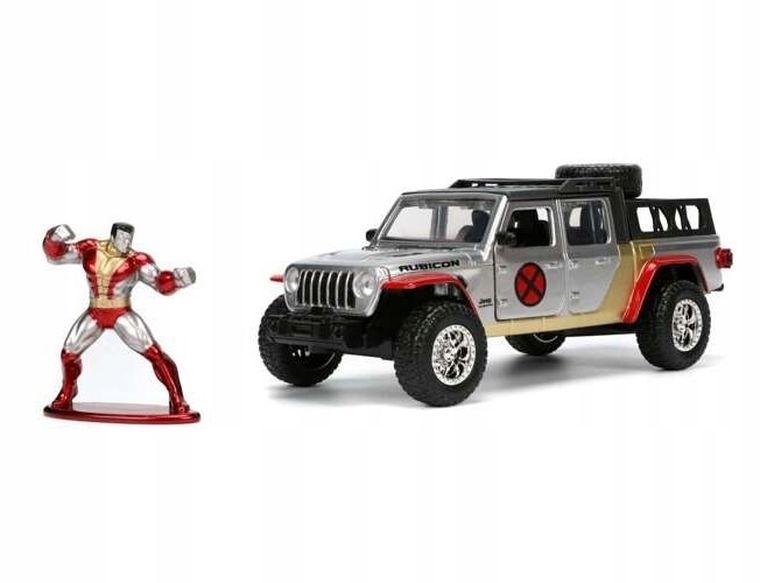 Jada Toys,x-Men, Jeep, model pojazdu z figurką, Gladiator, 1:32