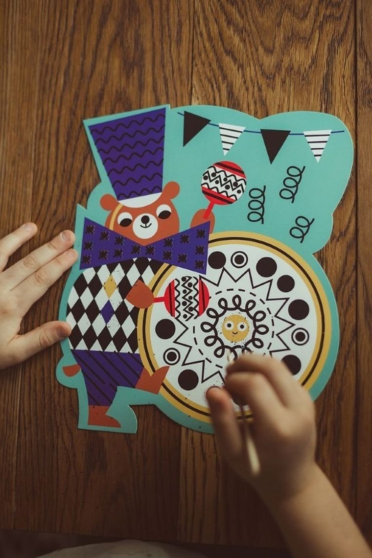 Janod, Graficzne zwierzątka do zdrapywania, zestaw kreatywny