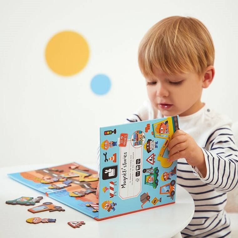 Janod, Magneti’stories, Plac budowy, magnetyczna układanka