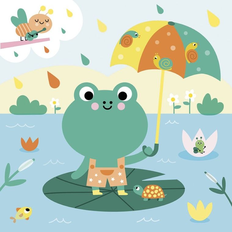 Janod, My arts & crafts, zestaw kreatywny, kolorowanka wodna