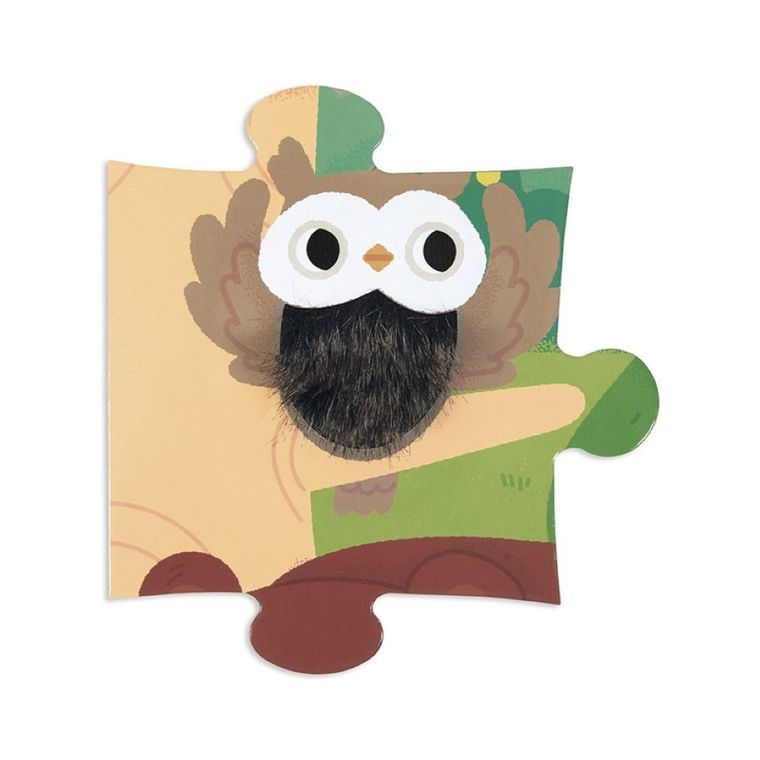 Janod, puzzle sensoryczne, las, 20 elementów
