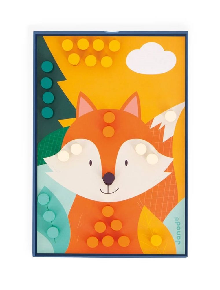 Janod, Układanka drewniana, mozaika, zwierzątka