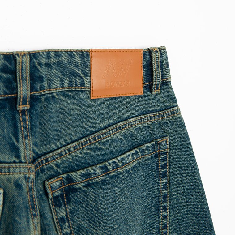 Jeansy wide leg unisex z odpinanymi nogawkami NOWEAR