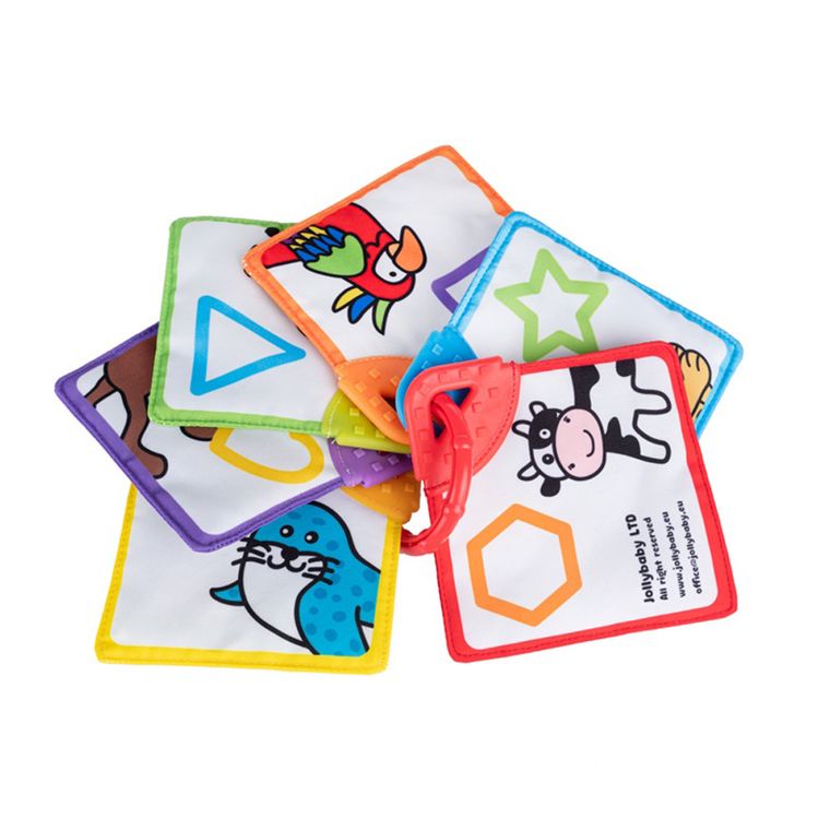 JollyBaby, Zwierzęta, książeczka z gryzakiem