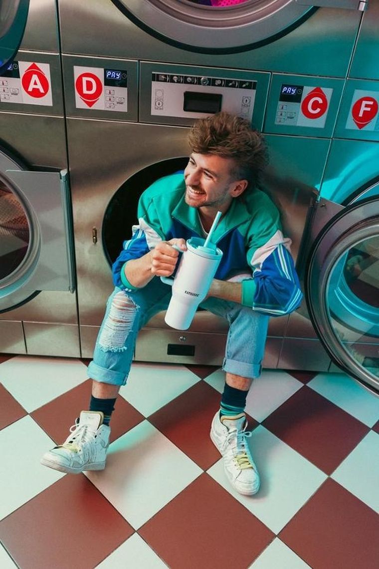 Kambukka, Rio Tumbler, kubek termiczny, teleskopowa słomka, Frosty Coconut, 950 ml