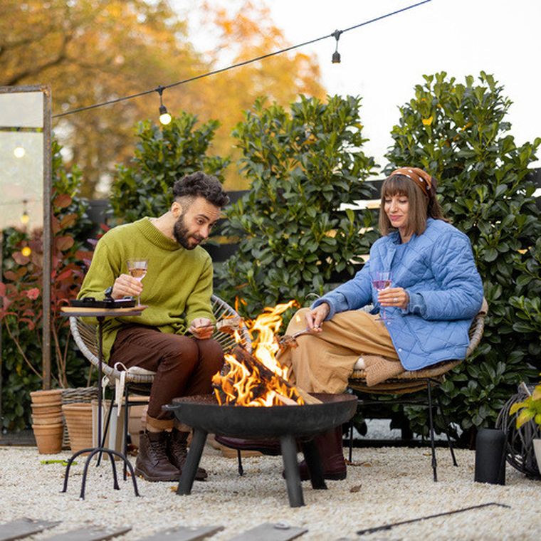 Kaminer, palenisko ogrodowe, czarne, 60 cm