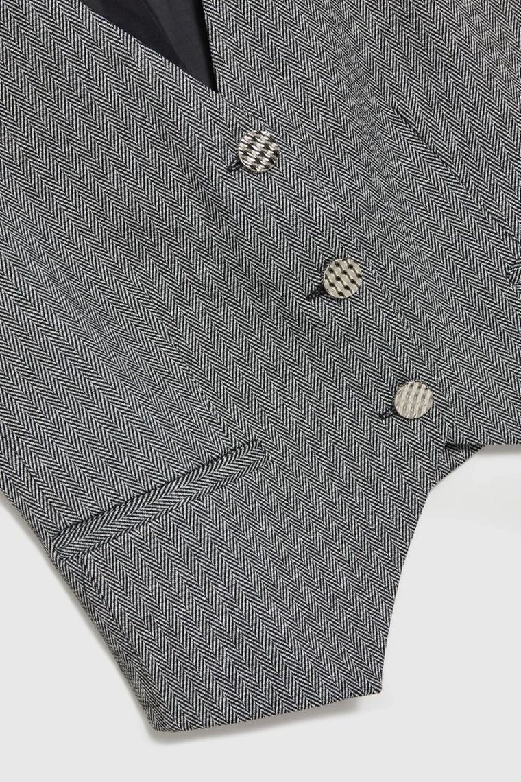 Kamizelka damska, szara, Moodo