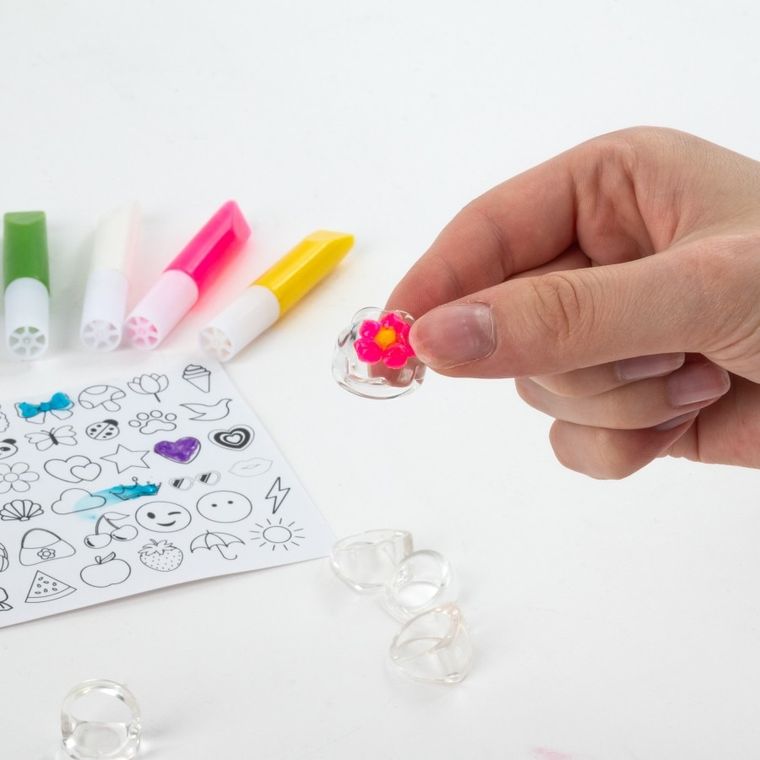 Kidea, Pierścionki do ozdabiania, zestaw kreatywny