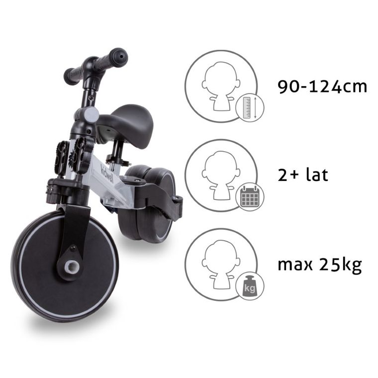 Kidwell, Pico, rowerek trójkołowy, gray