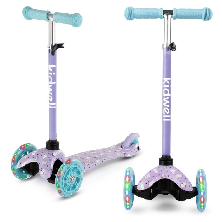 Kidwell, Uno, hulajnoga 3-kołowa LED, balansowa, kitty