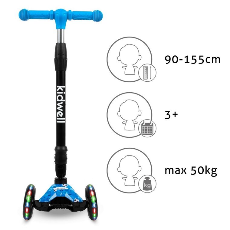 Kidwell, Vento, hulajnoga 3-kołowa, balansowa, football