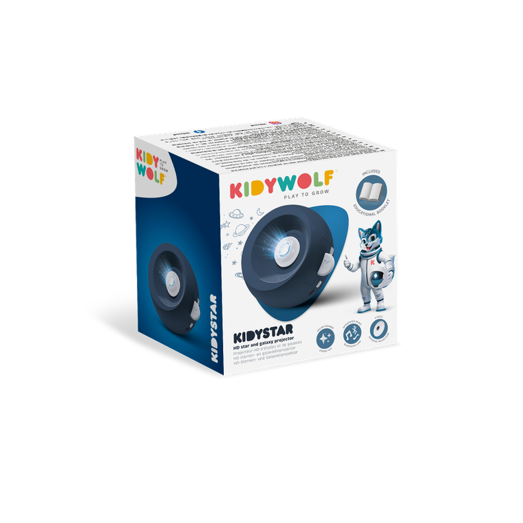 Kidywolf, Kidystar, projektor dla dzieci, niebieski