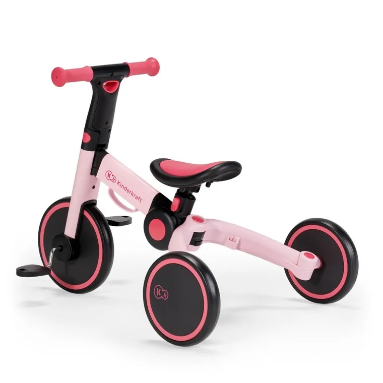 Kinderkraft, 4Trike, rowerek trójkołowy, Candy Pink
