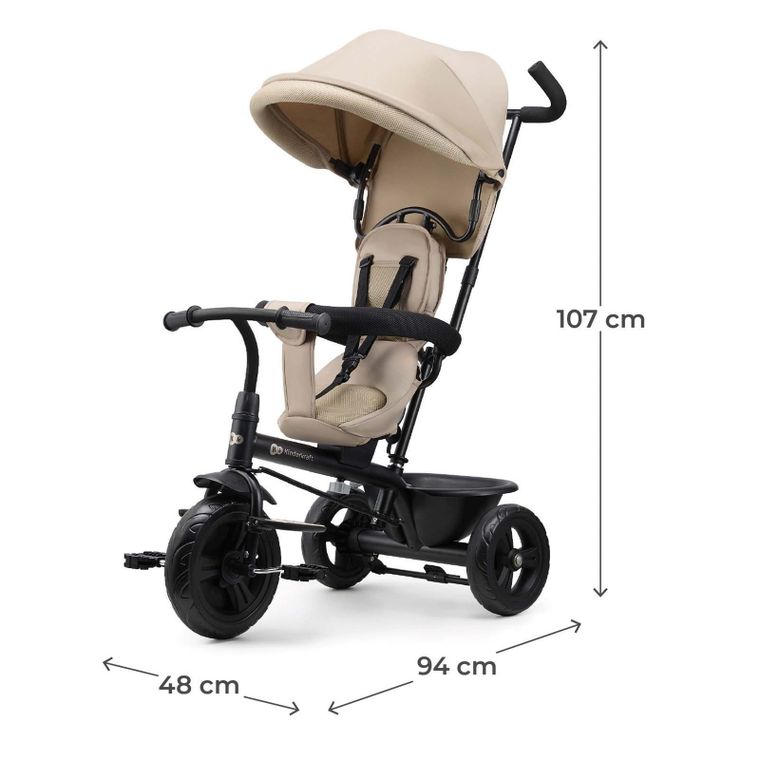 Kinderkraft, Freeway 2, rowerek trójkołowy, Beige