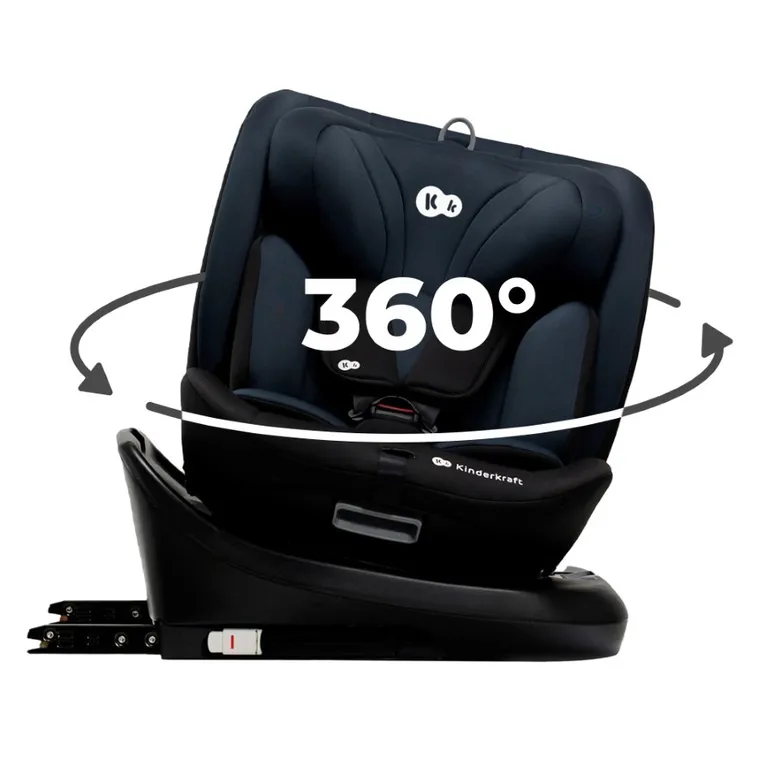 Kinderkraft, I-Grow, fotelik samochodowy, I-size, Black, 40-150 cm