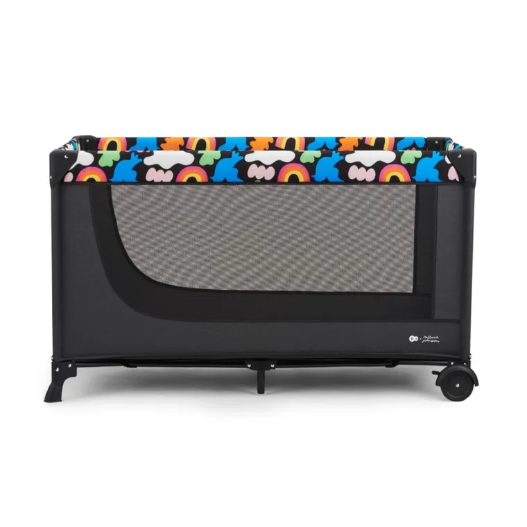 Kinderkraft, Joy 2, Happy Shapes, łóżeczko turystyczne