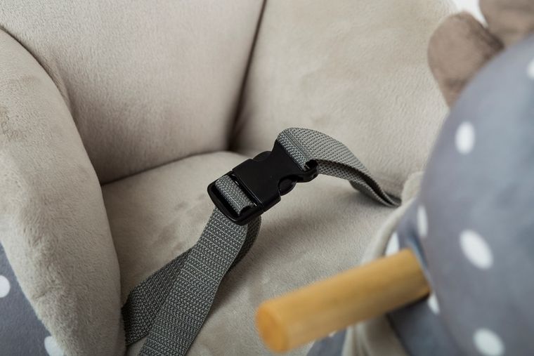Kinderkraft, konik na biegunach z funkcją jeździka, szary
