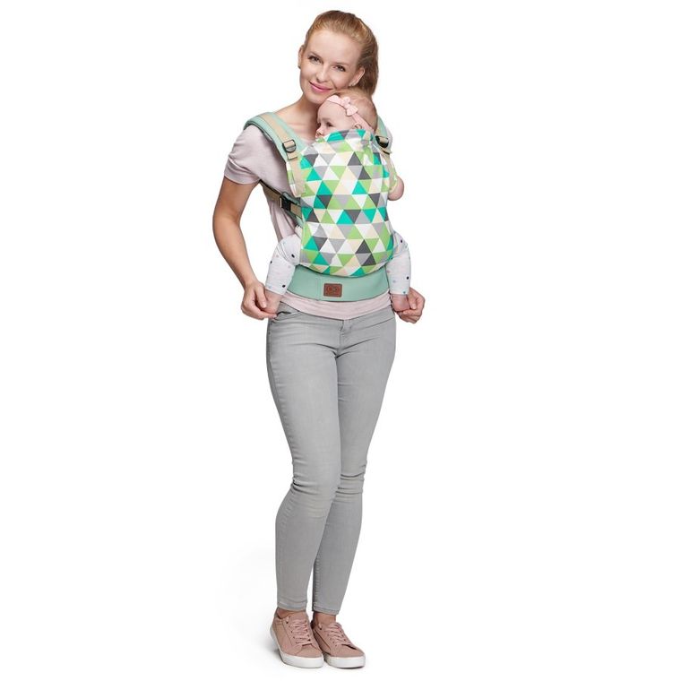 Kinderkraft, Nino, nosidełko ergonomiczne, 3m+ 20 kg, miętowy