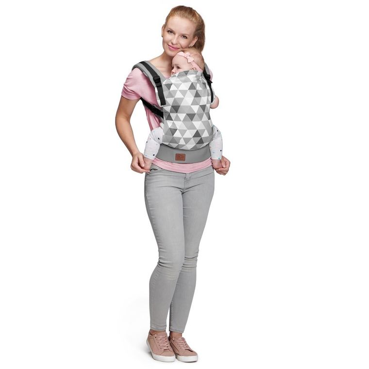 Kinderkraft, Nino, nosidełko ergonomiczne, 3m+, 20 kg, szare