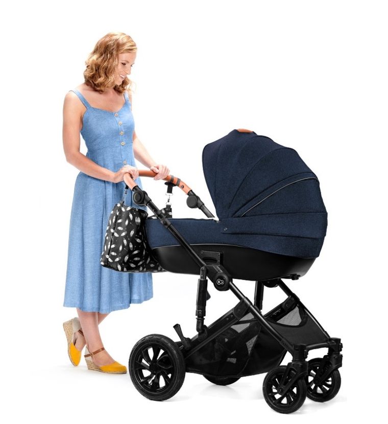 Kinderkraft, Prime, wózek wielofunkcyjny 3w1, Deep Navy