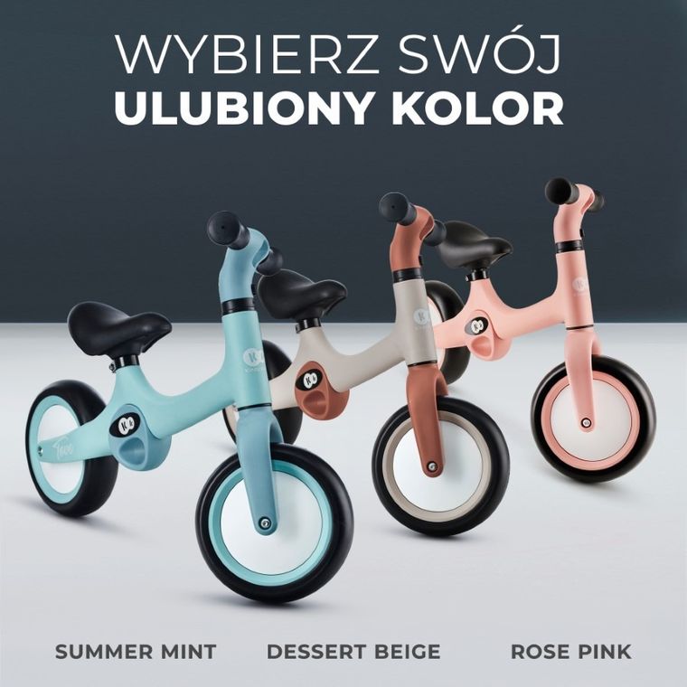 Kinderkraft, Tove, rowerek biegowy, Rose Pink