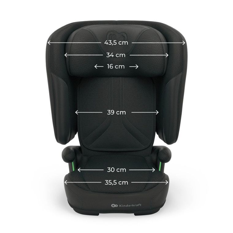 Kinderkraft, Unity 2, I-Size, fotelik samochodowy, Black, 100-150 cm, 15-36 kg