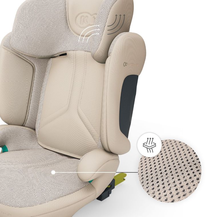 Kinderkraft, XPAND 2 PRO, i-Size, fotelik samochodowy, beige, 100-150 cm