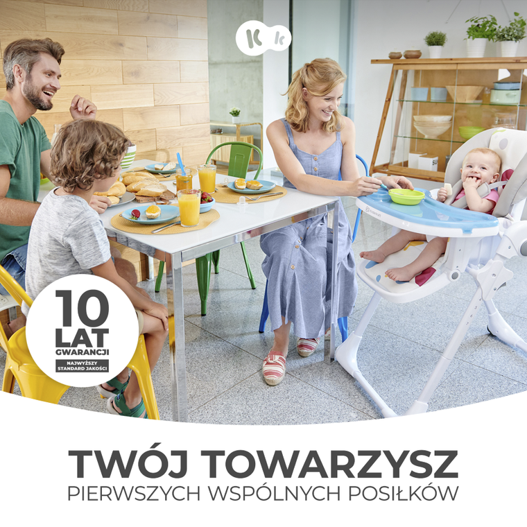 Kinderkraft, Yummy, krzesełko do karmienia, różowe