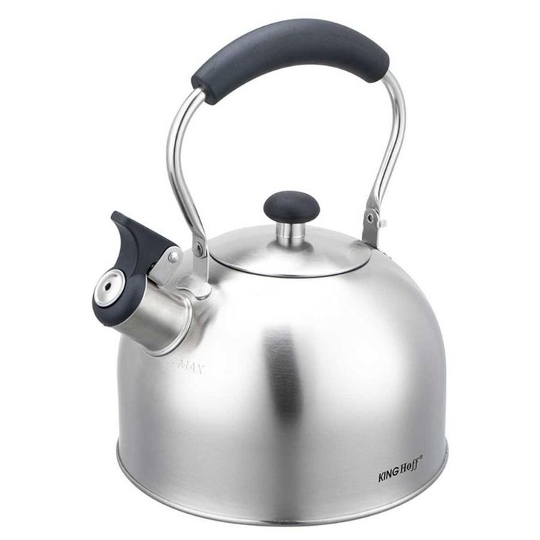 Kinghoff, czajnik z gwizdkiem, srebrny, 2,5l