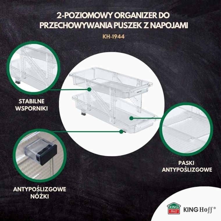 Kinghoff, regulowany organizer grawitacyjny na puszki