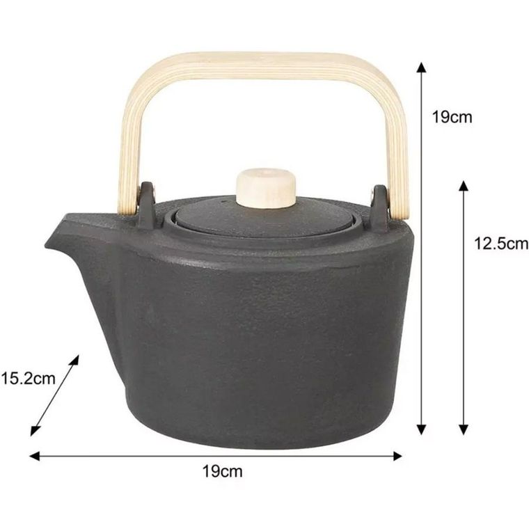 Kinghoff, zaparzacz żeliwny dzbanek z filtrem, 1.3l