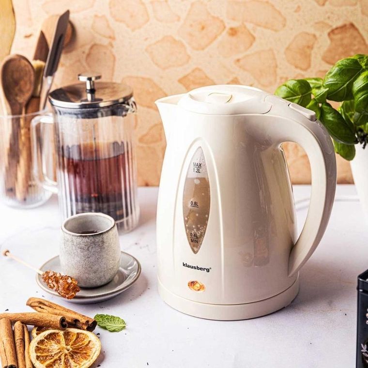 Klausberg, czajnik elektryczny, kremowy, 1,2l, KB-9002
