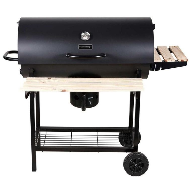 Klausberg, grill węglowy na kółkach z półkami, kb-9033