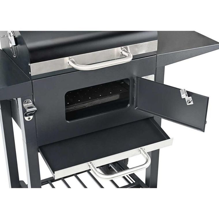 Klausberg, grill węglowy na kółkach z półkami, kb-9034