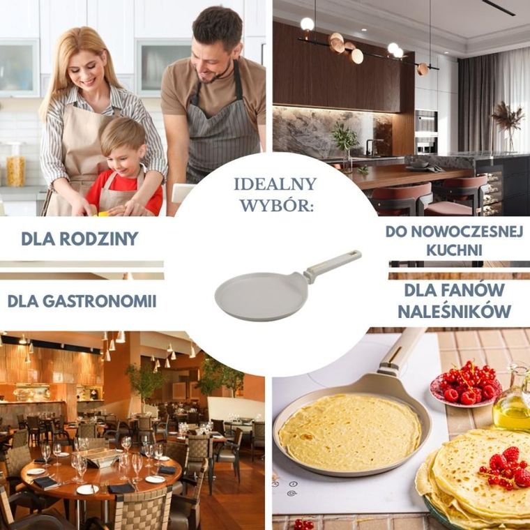 Klausberg, patelnia marmurkowa do naleśników, 24 cm, kb-7965