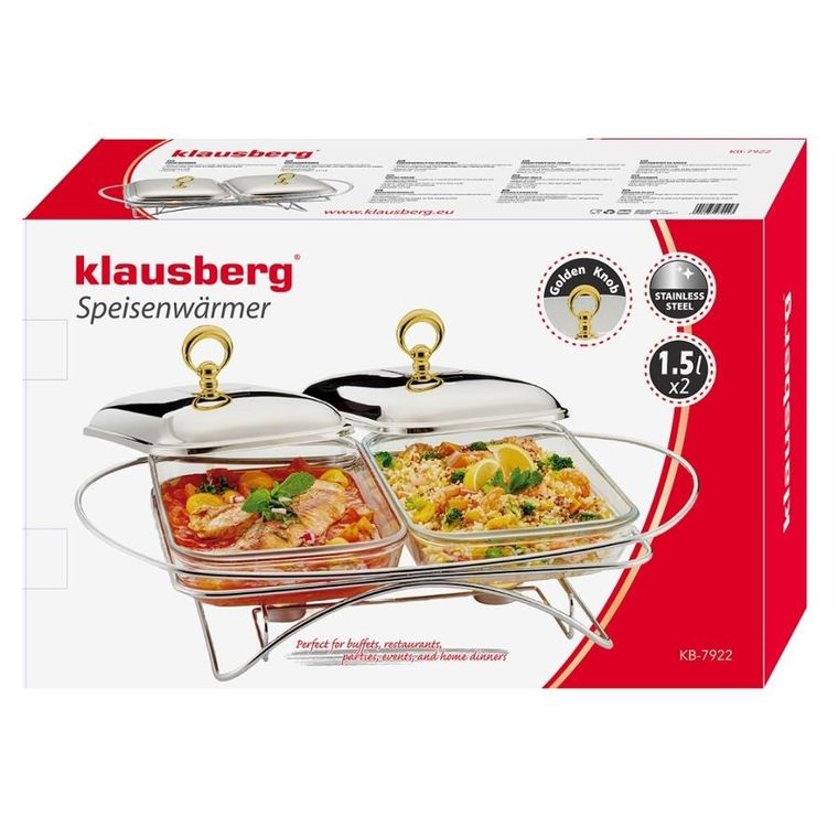 Klausberg, podgrzewacz żaroodporny, stołowy, 2-1,5l, KB-7922