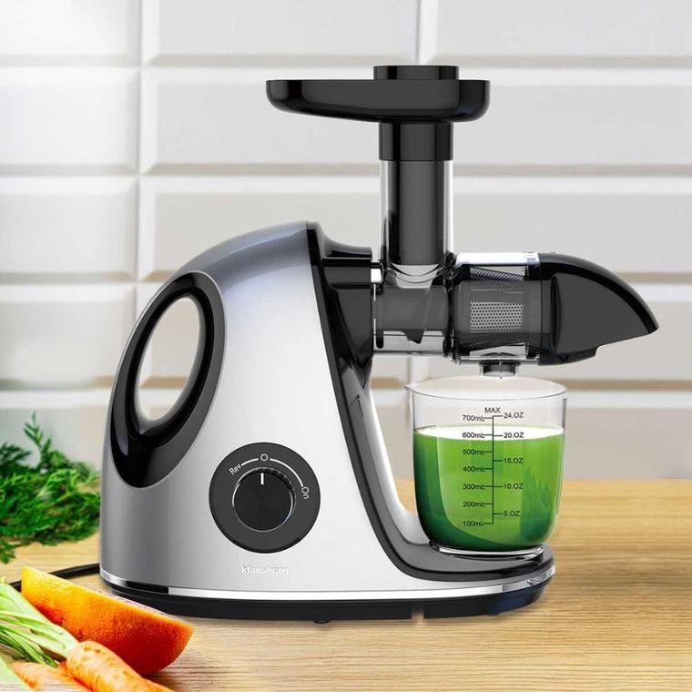 Klausberg, sokowirówka, wyciskarka wolnoobrotowa, srebrna, KB-7863