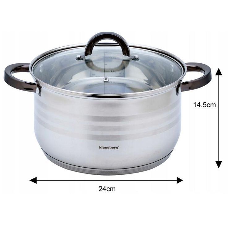 Klausberg, zestaw garnków, 8 elementów, KB-7701