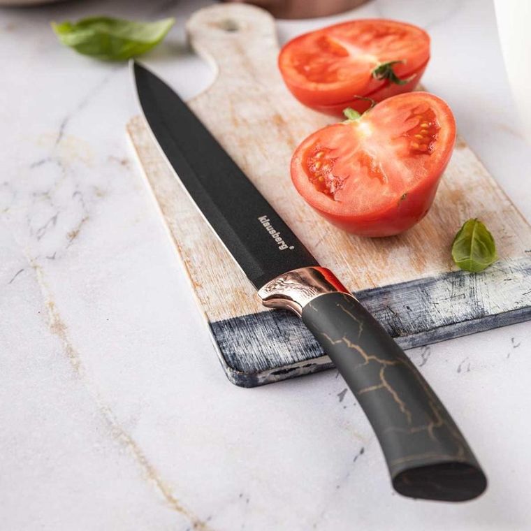 Klausberg, zestaw noży kuchennych na stojaku, 5 szt.