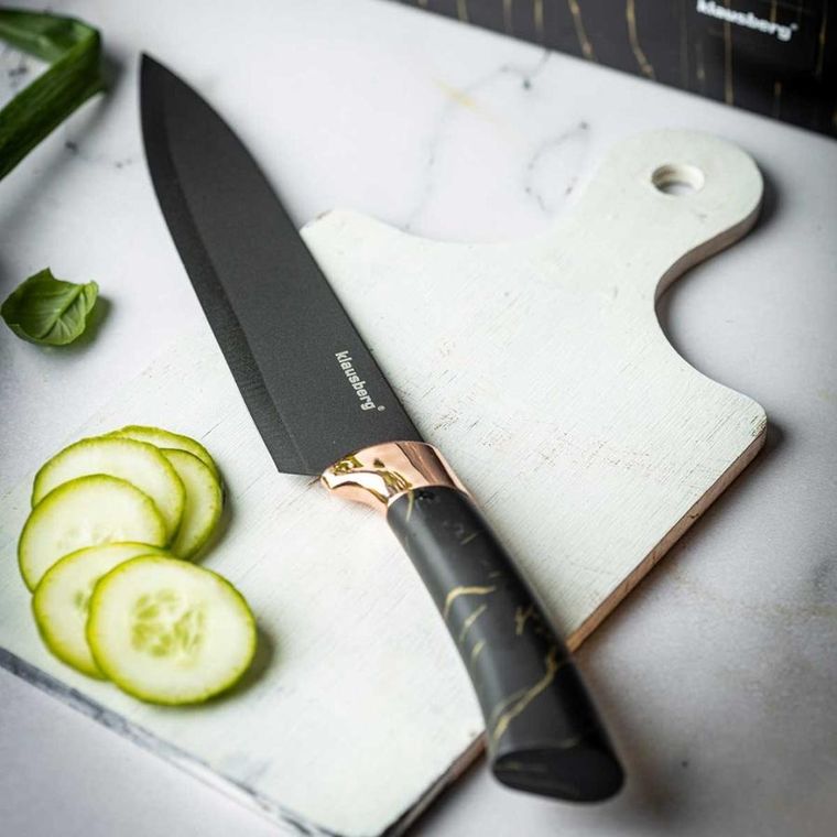 Klausberg, zestaw noży kuchennych w bloku, 5 szt.