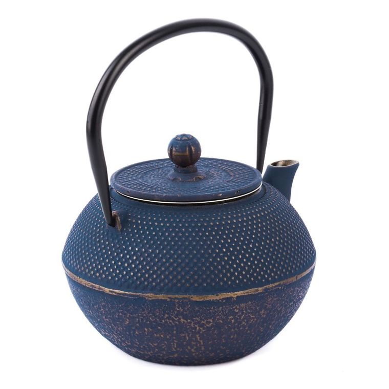 Könighoffer, Hanako, imbryk żeliwny z zaparzaczem, granatowy, 1,3l