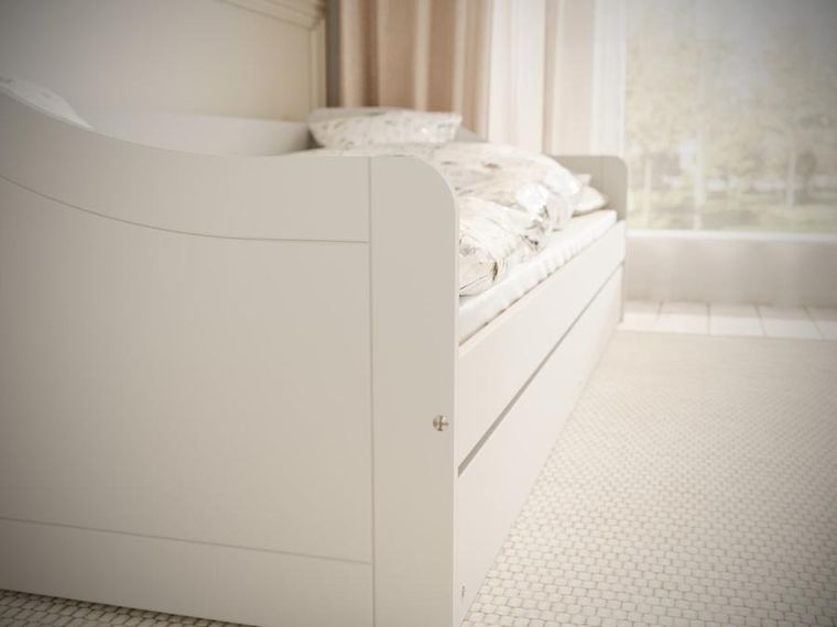 Kocot Kids, Blanka, łóżko, białe, 90-200 cm