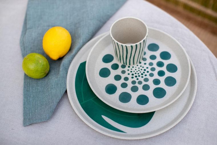 Koziol, talerz, Connect Monstera, 20.5 cm, 4 szt.