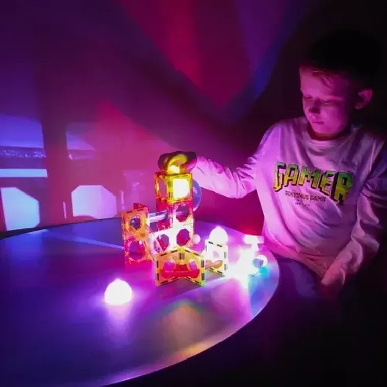 Kruzzel, klocki magnetyczne, 77 elementów