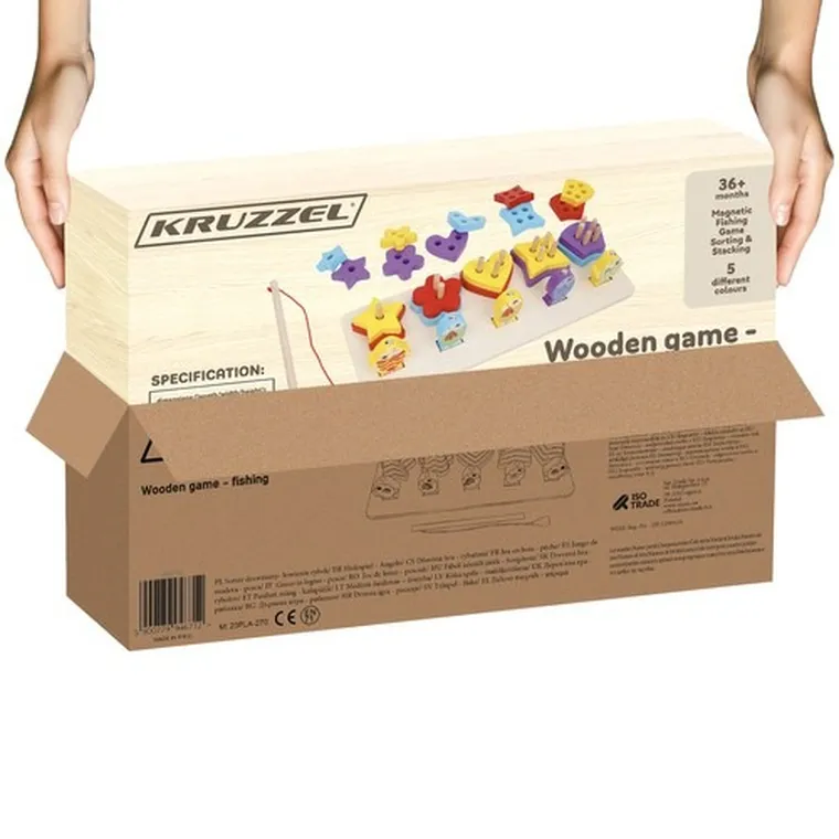 Kruzzel, łowienie rybek, sorter drewniany