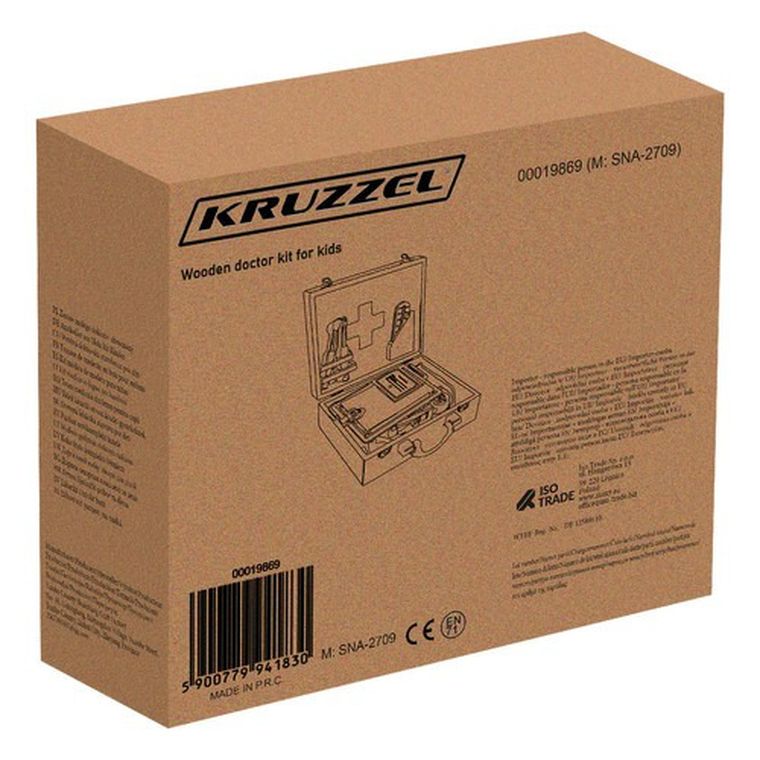 Kruzzel, zestaw małego doktora, drewniany