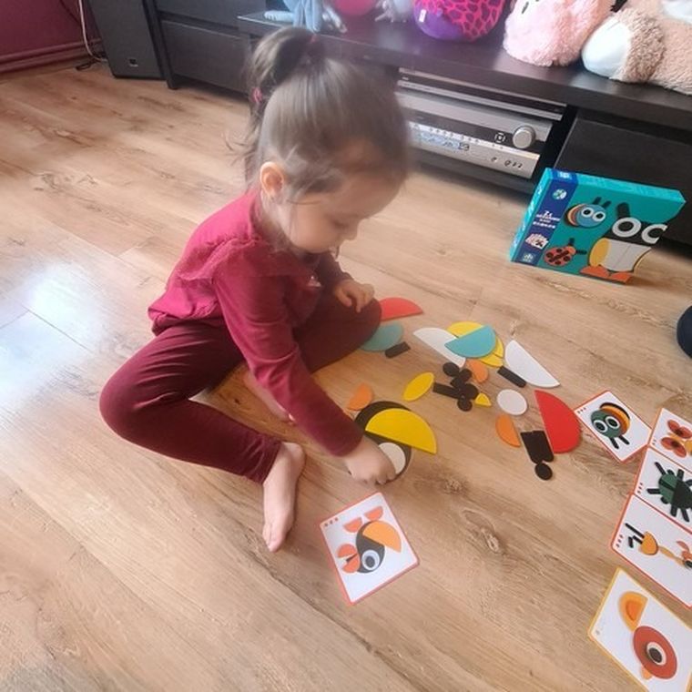 Kruzzel, zwierzątka, układanka drewniana